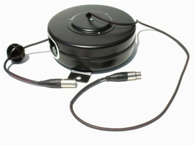 Retractable XLR Audio Microphone Cable Reel - 40' foot - Audio Reels  Lightcast